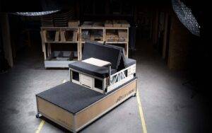 CampBoks Lite inside with table
